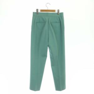ANAYI 21SS ダブルクロスパンツ テーパードパンツ 38 ミントグリーン