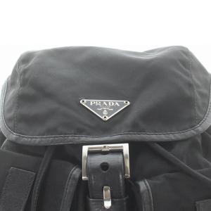 PRADA リュックサック ナイロン ロゴ ブラック