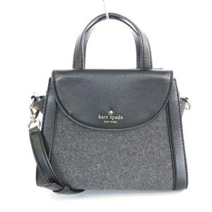 ハンドバッグ ショルダーバッグ 2WAY 切替 黒 グレー ブラック