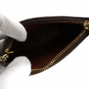LOUIS VUITTON モノグラム ポシェット・クレ コインケース キーケース レザー 茶 ブラウン M62650