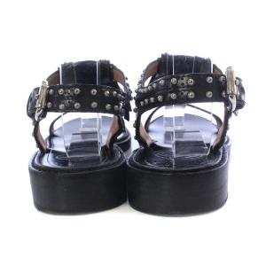 Church's サンダル キルト スタッズ レザー 23cm ブラック