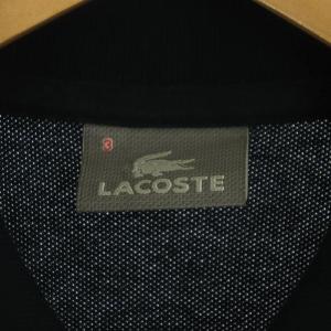 LACOSTE ポロシャツ 半袖 鹿の子 3 紺 ネイビー