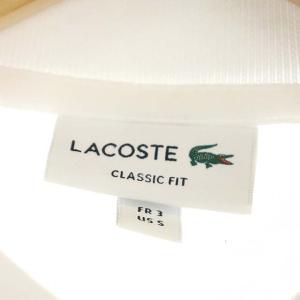 LACOSTE ポロシャツ 長袖 クラシックフィット FR3 白 ホワイト