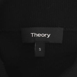 Theory ニットワンピース ロング スリット ノースリーブ S 黒 ブラック