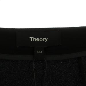Theory 22SS Powder Crepe CL Collarless JK ジャケット ノーカラー カラーレス 00 黒 ブラック