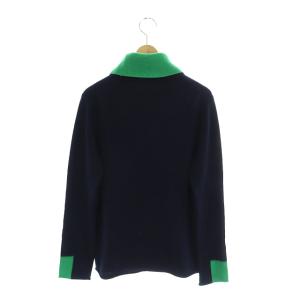 GALERIE VIE 22AW スコットランドカシミヤタートルネックプルオーバー ニット セーター 長袖 F 紺 ネイビー 緑 グリーン