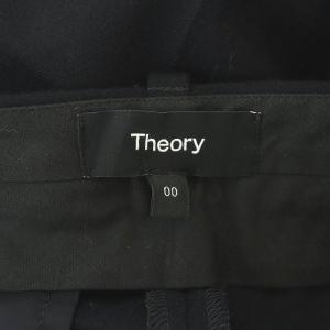 Theory 21AW Light Saxony 2 Treeca 4 N クロップドパンツ テーパード 00 紺 ネイビー