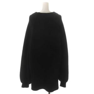 ADORE ベーネウールニットプルオーバー セーター チュニック丈 長袖 38 黒 ブラック