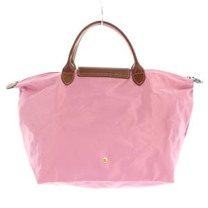 Longchamp ルプリアージュ トートバッグ ハンドバッグ 切替 ピンク 茶色 ブラウン
