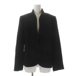 Chloe フォーマル セットアップ スカートスーツ 上下 ジャケット ノーカラー スカート ロング ミモレ丈 台形 11AR 黒 ブラック