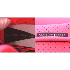 STATE OF ESCAPE マイクロエスケープ トートバッグ ショルダーバッグ 2way 斜め掛け ネオプレン ピンク