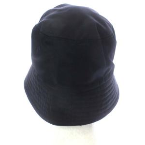 PRADA 1HC137 Re-Nylon 三角ロゴ バケットハット 帽子 M ブラック