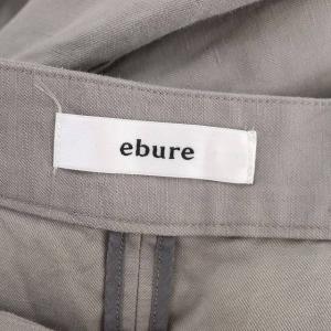 ebure 22SS Linen Cotton Twill Flare Skirt スカート ロング丈 ミモレ丈 コットン サイドジップ