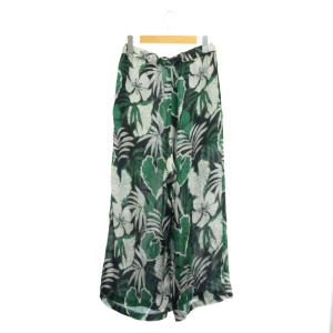 Deuxieme Classe 23SS Leaf プリント パンツ ワイド イージー 緑 黒 白