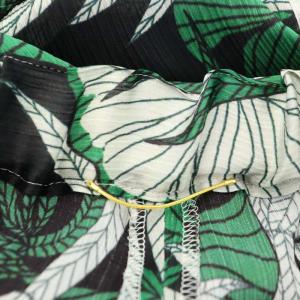 Deuxieme Classe 23SS Leaf プリント パンツ ワイド イージー 緑 黒 白