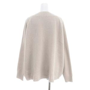 Deuxieme Classe ニット セーター ミドルゲージVプルオーバー  ウール カシミヤ混 ベージュ