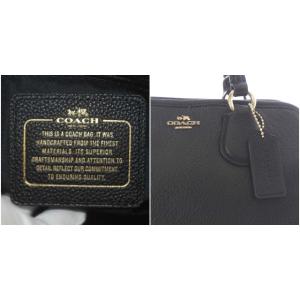 COACH ミニ ノリータ サッチェル ハンドバッグ レザー 黒 ブラック 33735M