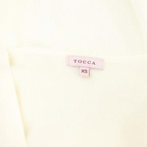 TOCCA レース ニット ボレロ カーディガン 長袖 フロントオープン XS 白 ホワイト