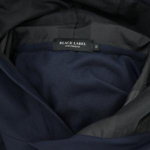BLACK LABEL CRESTBRIDGE パーカー カットソー 半袖 ロゴ プルオーバ ストレッチ M 紺 ネイビー