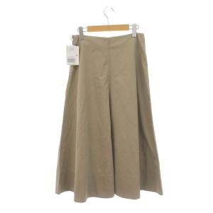 MADISONBLUE アパルトモン取扱い パネルフレアスカート ロング リネン混 02 ベージュ