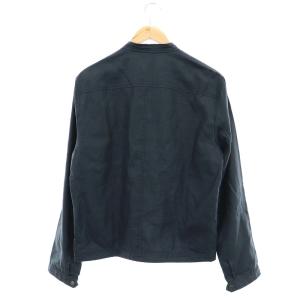 Theory KERRICK ジャケット ジップアップ リネン M 紺 ネイビー