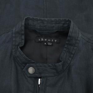 Theory KERRICK ジャケット ジップアップ リネン M 紺 ネイビー