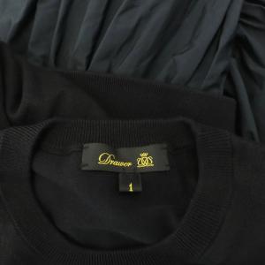 Drawer 16Gx Taffeta Dress 1 ブラック