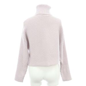 SNIDEL セットアップ 上下 アシメショートニットコンビワンピース セーター タートルネック 長袖 フレアスカート ロング 1 ラベンダー