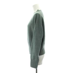 MARGARET HOWELL 23AW TWISTED CASHMERE WOOL ニット セーター 長袖 カシミヤ 2 緑 グリーン