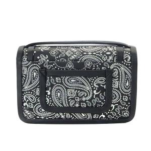 PIERRE HARDY ALPHA  ハンドバッグ ペイズリー柄 ミラー付き ブラック