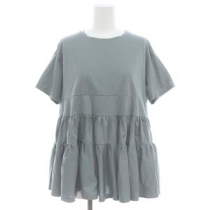 ランダムティアードハーフスリーブ カットソー 半袖 F グレー /DF OS