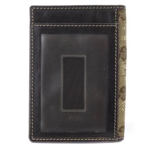 GUCCI グッチシマ GGキャンバス ハート パスケース カードケース 名刺入れ 茶色 ブラウン