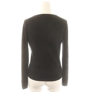 Cruciani ニット セーター 長袖 プルオーバー Vネック カシミヤ 38 S 黒 ブラック /YQ OS