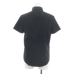 BURBERRY BLUE LABEL シャツ 半袖 チェック コットン 38 黒 ブラック