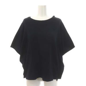 ダブルスムースカットソー 半袖 フレンチスリーブ 38 紺 ネイビー