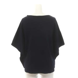 ADORE ダブルスムースカットソー 半袖 フレンチスリーブ 38 紺 ネイビー