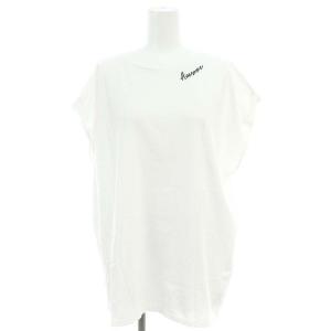 24SS 刺繍ロゴフレンチTシャツ カットソー 半袖 F 白 黒 ホワイト ブラック