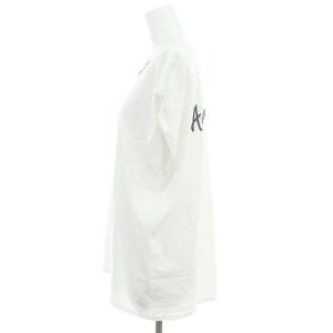 JOURNAL STANDARD relume 24SS 刺繍ロゴフレンチTシャツ カットソー 半袖 F 白 黒 ホワイト ブラック