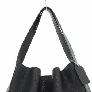 COACH ハドリー ホーボー トートバッグ ハンドバッグ レザー 黒 ブラック 73549