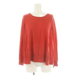 シルクカシミヤニット セーター 長袖 2 赤 レッド /ES OS