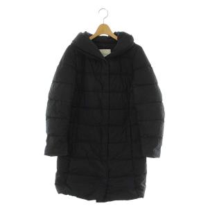 3WAYフードストレッチダウンコート アウター ミドル丈 ジップアップ 2 紺 ネイビー /HK OS