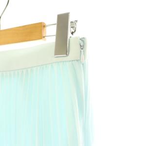 ANAYI 23SS シアードビープリーツ スカート ロング丈 マキシ丈 36 S 青 ブルー /YQ OS SH