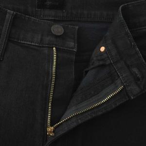 MOTHER INSIDER CROP STEP FRAY デニムパンツ フレア ストレッチ カットオフ 26 黒 ブラック