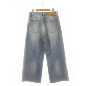 EVERYDAY I LIKE 23SS タックバギーデニム ジーンズ カットオフ 36 青 ブルー /MF OS