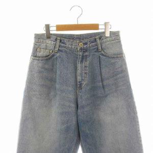 EVERYDAY I LIKE 23SS タックバギーデニム ジーンズ カットオフ 36 青 ブルー /MF OS