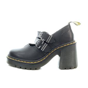 Dr.Martens EVIEE メリージェーン シューズ チャンキーヒール パンプス UK4 23cm 黒 ブラック 黄 イエロー