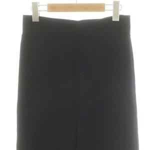 Deuxieme Classe エレガントパンツ ワイド ニット イージー ウール 36 紺 ネイビー /MI OS