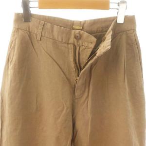 MUSE de Deuxieme Classe 23SS FIBRY TUCK ワイドパンツ 38 茶 ブラウン /MF OS