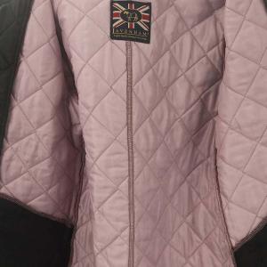 LAVENHAM キルティング ノーカラー コート アウター 38 黒 ブラック /DF OS