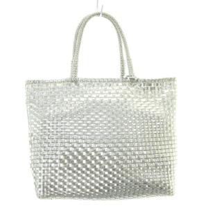 イントレッチオ スモール ハンドバッグ インナーバッグ付き シルバー色 /SR